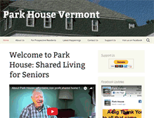 Tablet Screenshot of parkhousevt.org